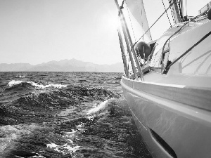 an, sea, DBZ, yacht, View