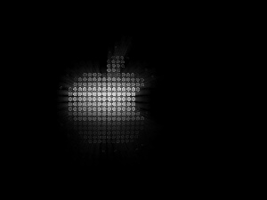 Apple, neon, logo