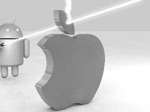 Apple, Android, sword