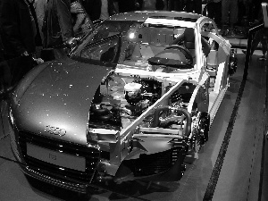 section, construction, Audi R8
