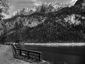 Mountains, Lake Gosau, Austria, Way