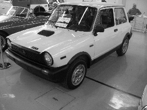 Autobianchi A112, exhibition, Left, side, White