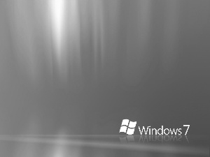 Windows 7, The luminous, background, Blue