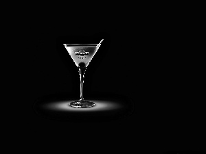 glass, Black, background, Martini