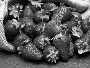 strawberries, bag