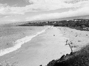 Beaches, landscape, sea