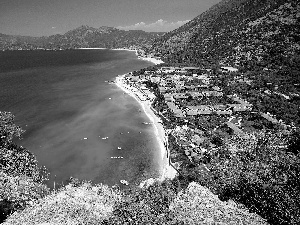 Beaches, sea, Town, Oludeniz, Turkey