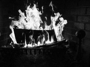 burner chimney, Flames, Big Fire