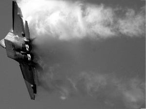 Lockheed Martin, Big Fire, smoke, F-22 Raptor