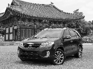 Black, pagoda, Sorento, V6, Kia