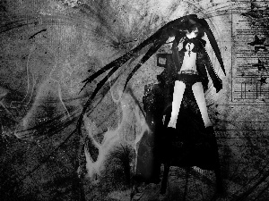 Hair, Black Rock Shooter, Black