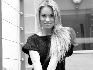 Veronika Fasterova, Sweater, Blonde, Black