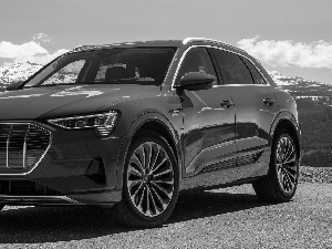 2019, blue, Audi e-Tron