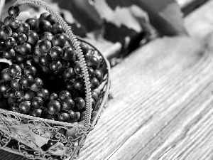 Grapes, basket, boarding, Metal