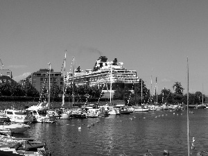 sea, motorboat, boats, Gulf