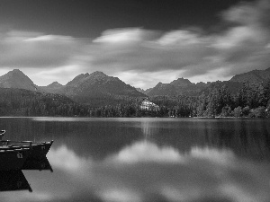 Slovakia, Tatras, boats, Mountains