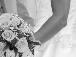 bouquet, roses, wedded