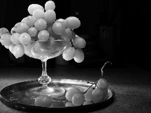 Bowl, Grapes, Tray