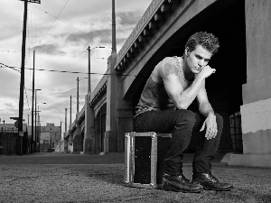 Paul Wesley, under-shirt, box, actor