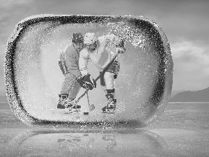 Icecream, graphics, hockey, brick, Hockey Players