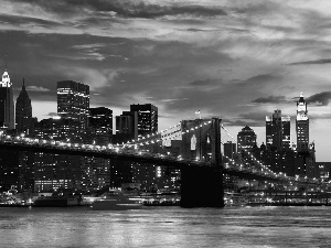 Brooklyn Bridge, skyscraper