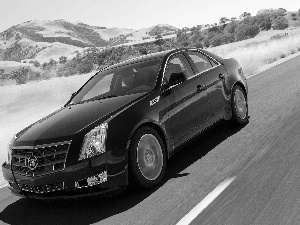 Mountains, Way, Cadillac CTS