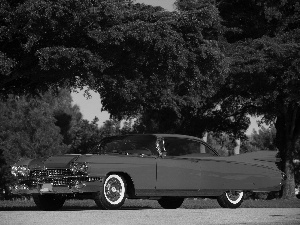 Red, antique, Cadillac Eldorado