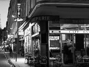 cafeteria, Paris, alley