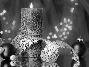 candle, decoration, Christmas