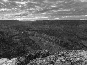 canyon, west, sun