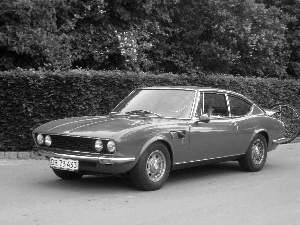 Red, Bike, Carrier, Fiat Dino