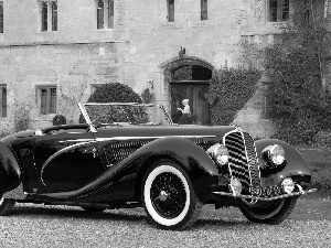 antique, courtyard, castle, Automobile