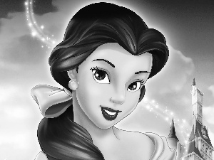 Bella, Beauty And The Beast, Castle, Beauty and the Beast, story, girl, bow