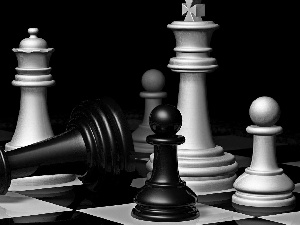 chess, checkerboard, figure