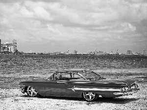 sea, Red, Chevrolet Impala