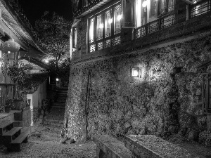 China, Houses, Stairs