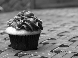 chocolate, cake, cream
