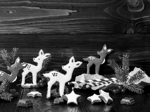 ginger, decoration, Christmas, deer