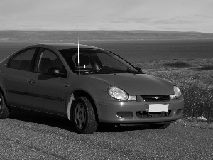 aerial, Red, Chrysler Neon