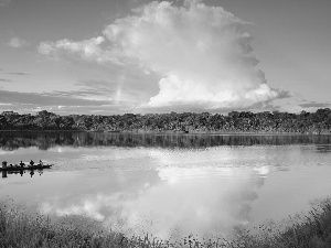 River, Great Rainbows, Cloud, Lodz