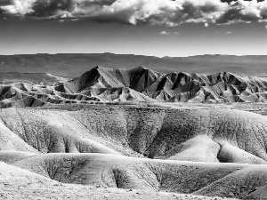 Desert, clouds