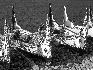 Boats, coast