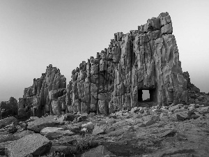 Coast, rocks, Stones