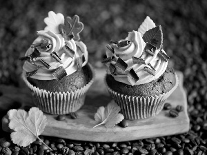 composition, Chocolate Muffins, Coffee Beans