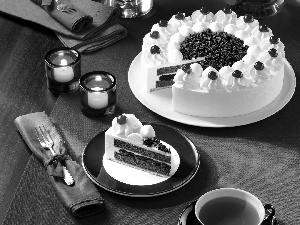 composition, Cake, Candles