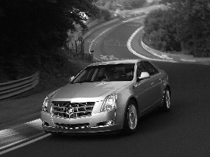 silver, Cadillac CTS