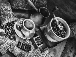 cup, coffee, mill