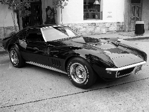 Czarna Corvette C3 Stingray