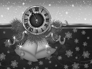 graphics, decoration, Clock, New Year
