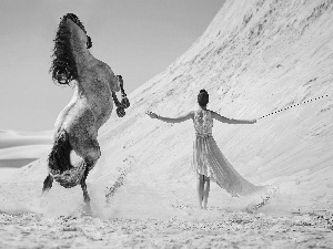 Desert, Women, Horse